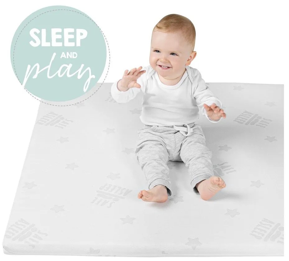 Saltea pentru copii din spumă cu husă detașabilă 95x70 cm Safe Asleep® – Roba