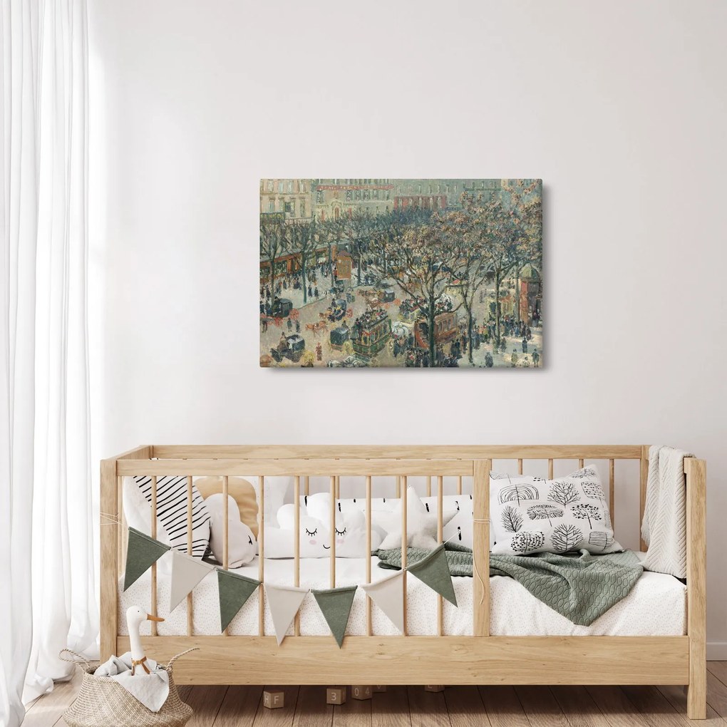 Tablou - Camille Pissarro, Boulevard des Italiens, Morning, Sunlight, reproducere (90x60 cm)