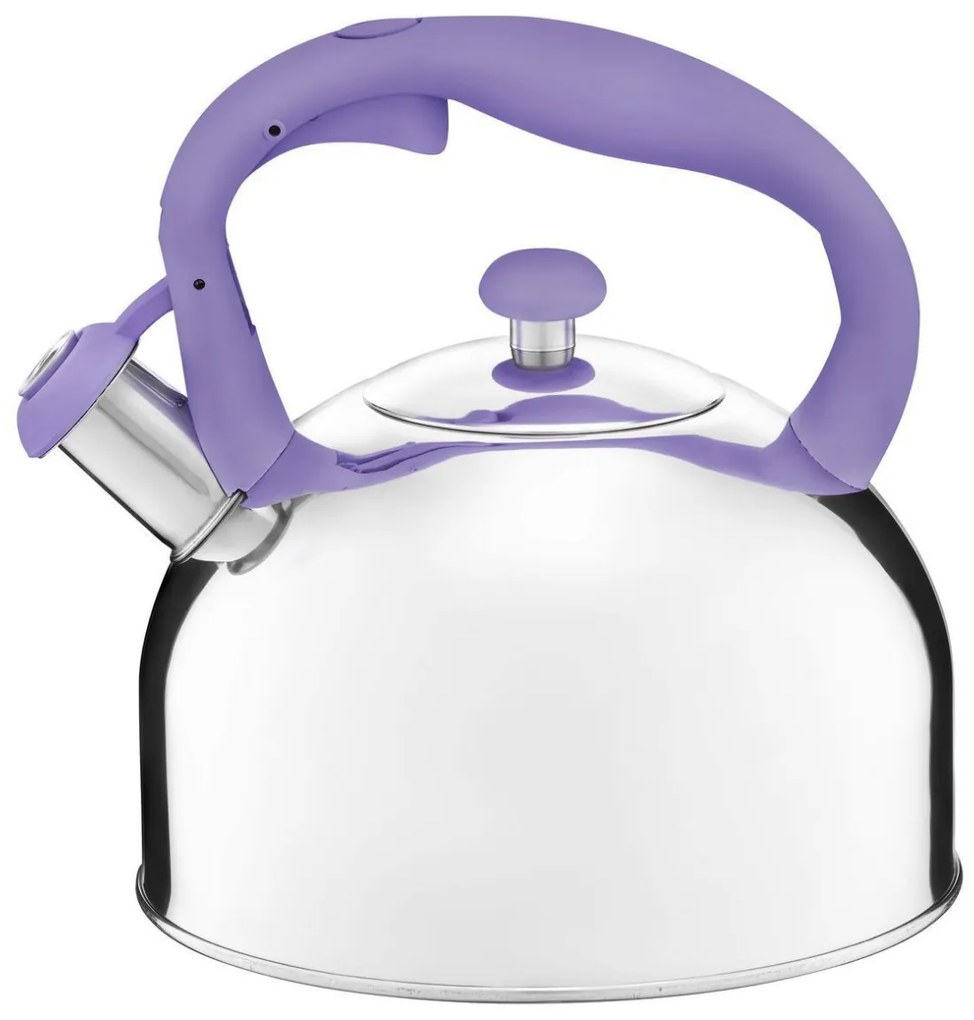 Ceainic inox cu maner violet 2.3L(2.8L), Garden