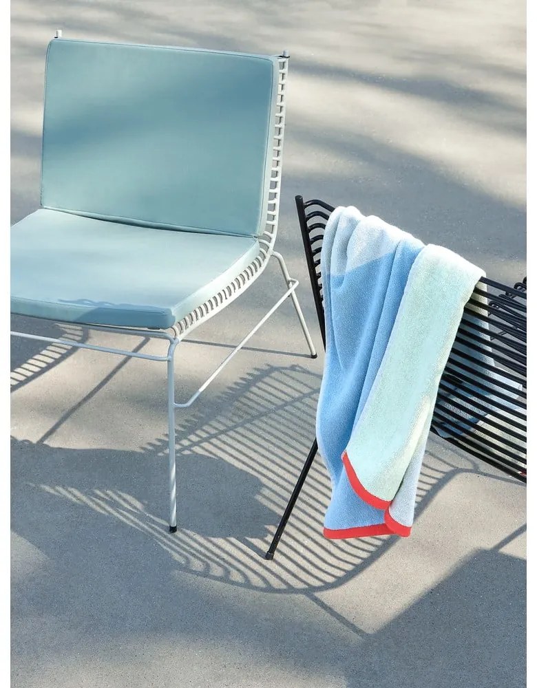 Prosop albastru din bumbac din frotir 70x140 cm Block – Hübsch