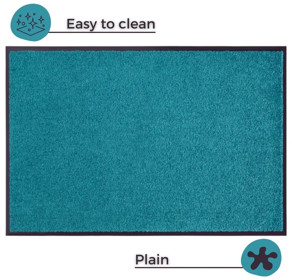 Covor Hanse Home Wash &amp; Clean, 39 x 58 cm, turcoaz
