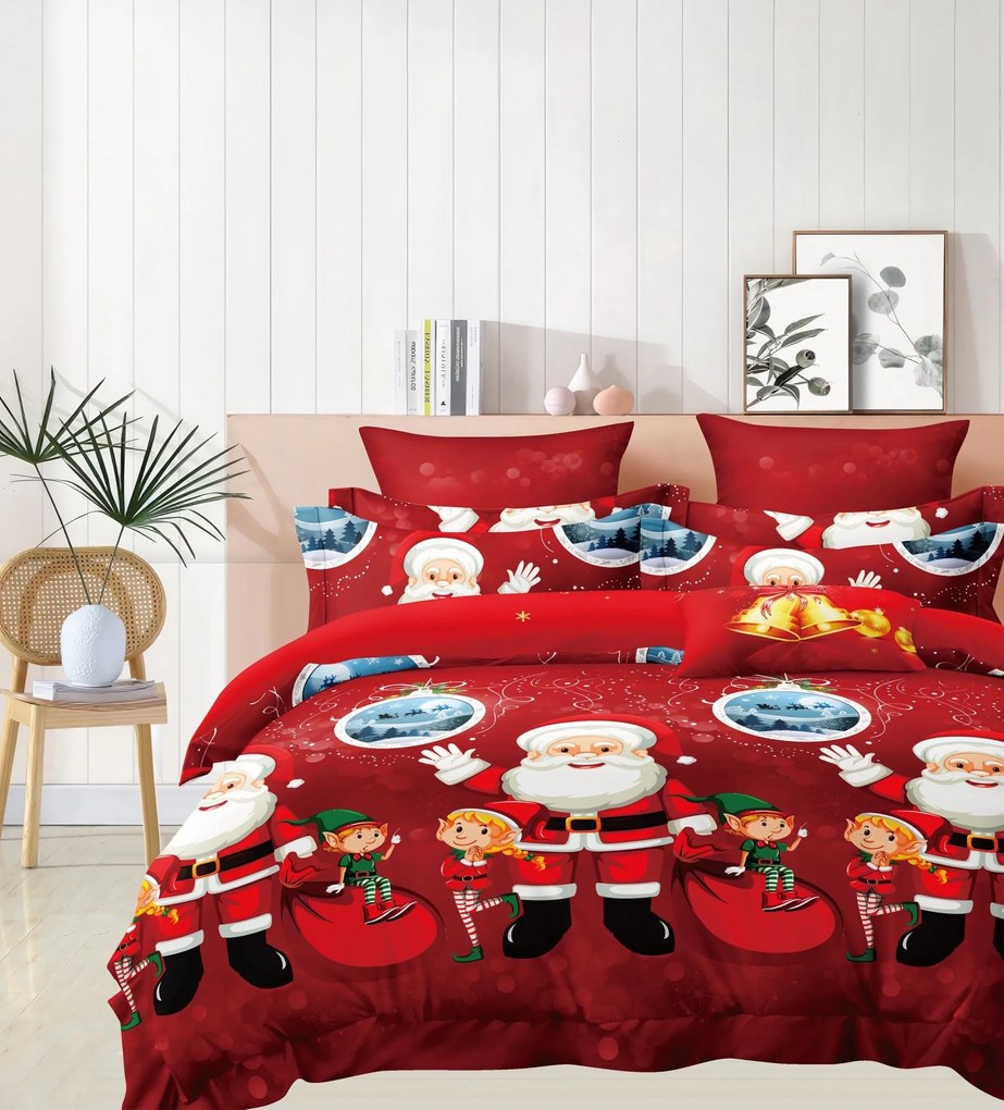 Lenjerie de pat din microfibra SANTALAND rosu Dimensiune lenjerie de pat: 70 x 80 cm | 140 x 200 cm