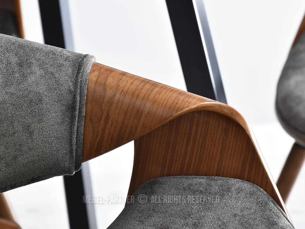 Scaun Bjorn K (gri + nuc). 1110939