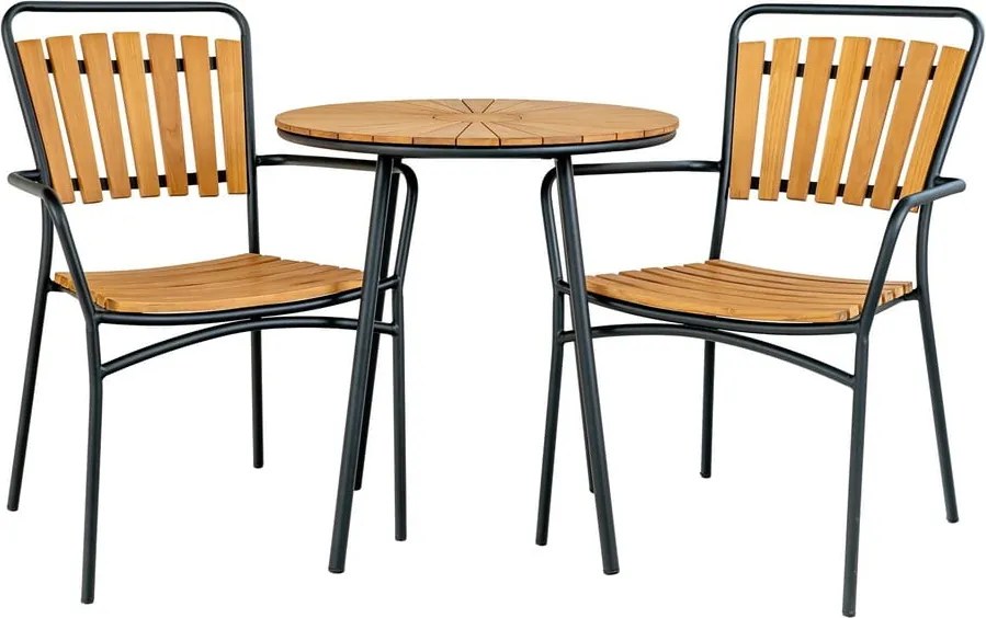 Masă de dining rotundă din lemn de tec ø 70 cm Cleveland – House Nordic