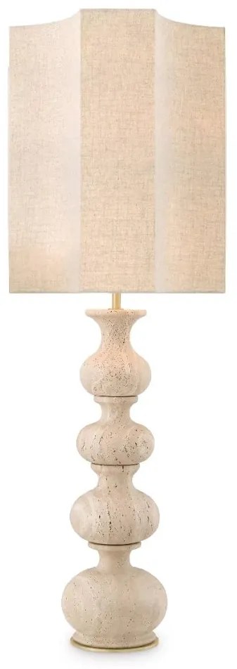 Veioza inalta design LUX Mabel, travertin