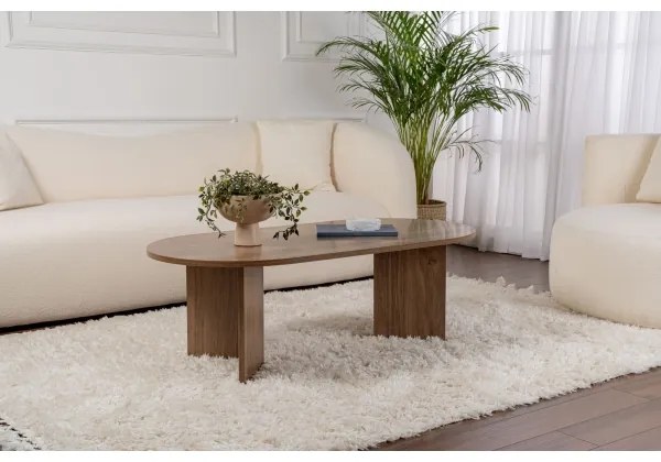 Masă de cafea NEL, nuc