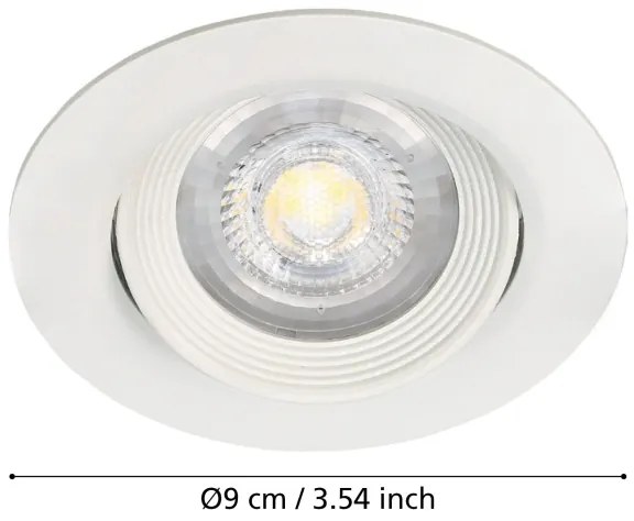 Eglo 32896 - SET 3xLampă încastrată SARTIANO 1xLED/5W/230V