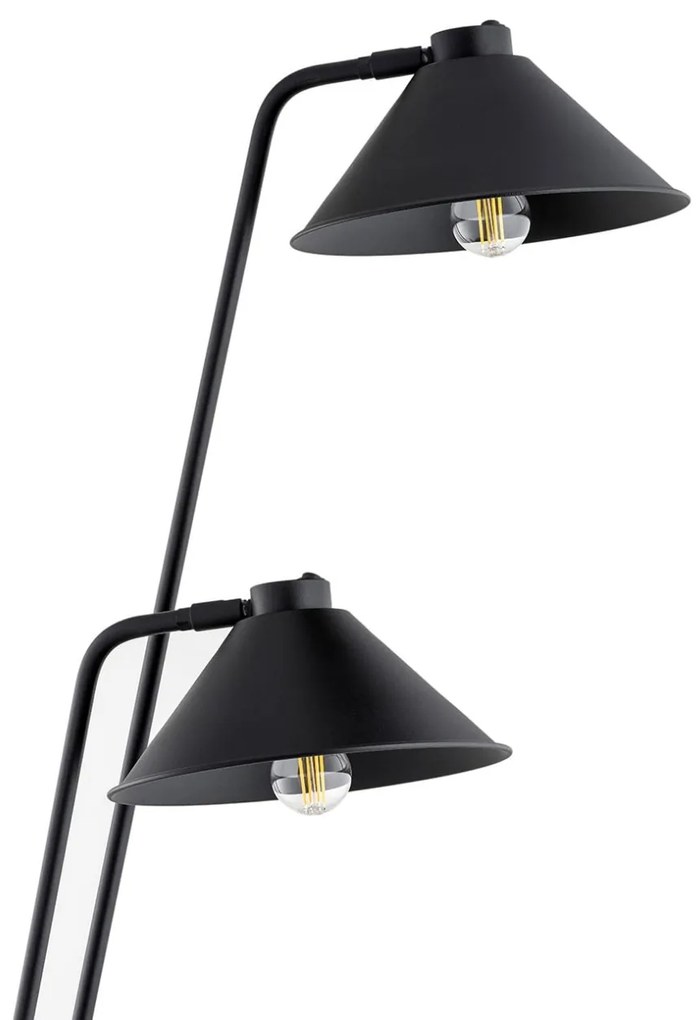 Lampadar, cu 2 brate design modern GABIAN negru