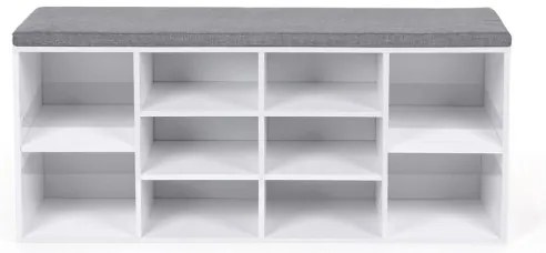 Pantofar VOREN alb/gri