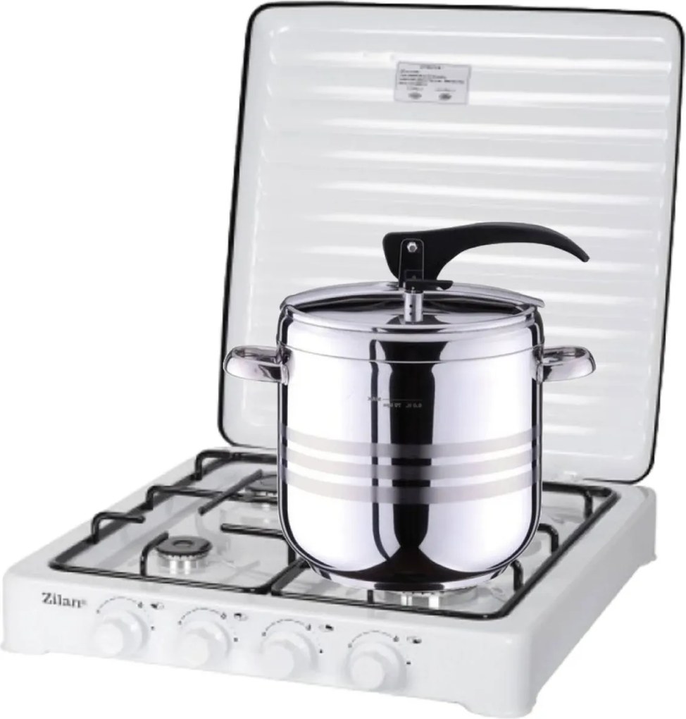 Aragaz 4 ochiuri ZILAN ZLN7079A, Alb Alimentare GPL butelie