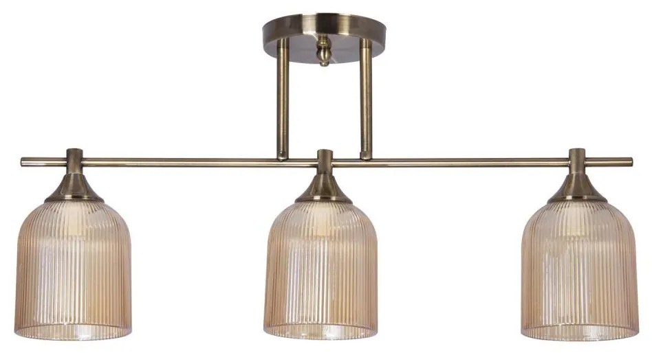 Lustră pe tijă 3xE14/60W/230V alamă