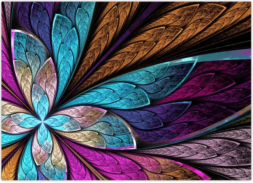 Tablou - Floare, abstracție (70x50 cm)