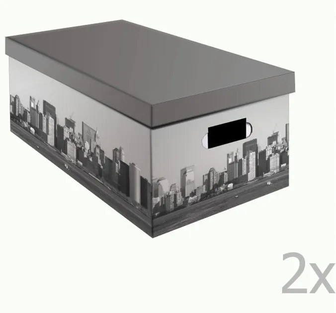 Set 2 cutii pentru depozitare Compactor NewYork, lățime 52 cm