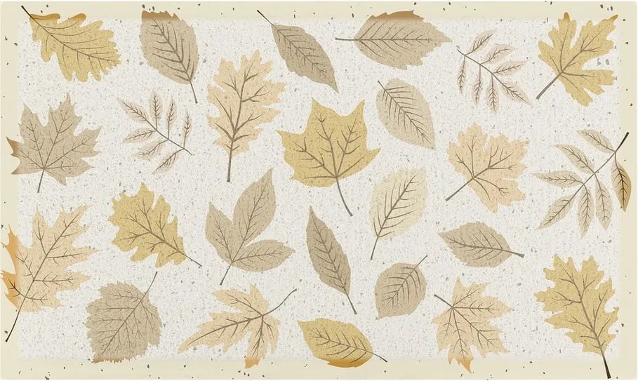 Covoraș de intrare 40x70 cm Autumn Neutral Leaves – Artsy Doormats