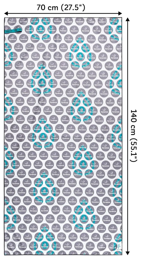 Prosop cu uscare rapidă Towee BUBBLE, 70 x 140 cm