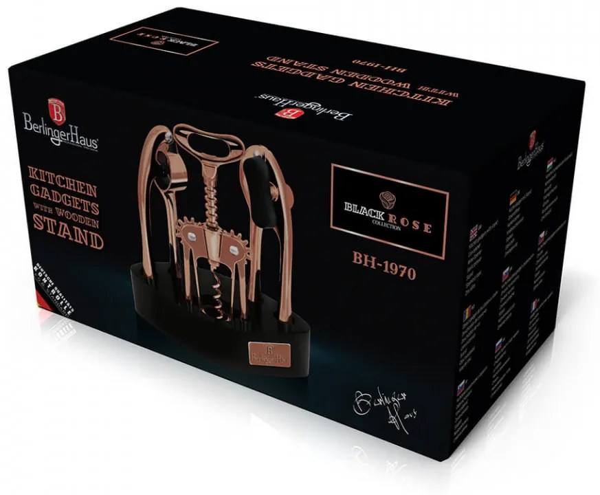 Set 4 ustensile de bucatarie Black Rose Collection Berlinger Haus BH 1970