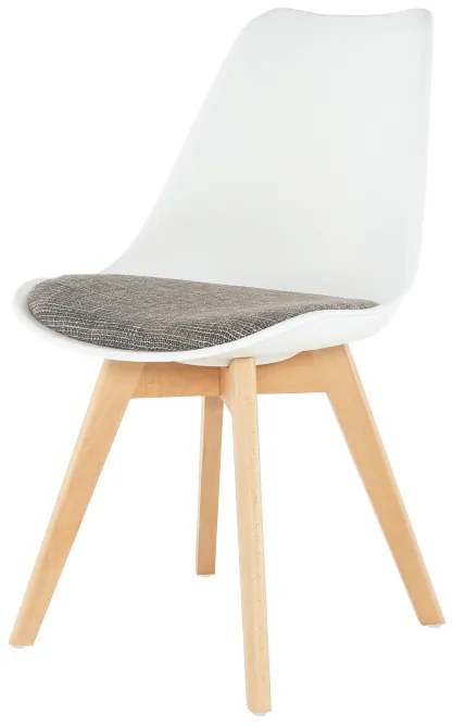 Scaun Culoare Alb / Maro, DAMARA