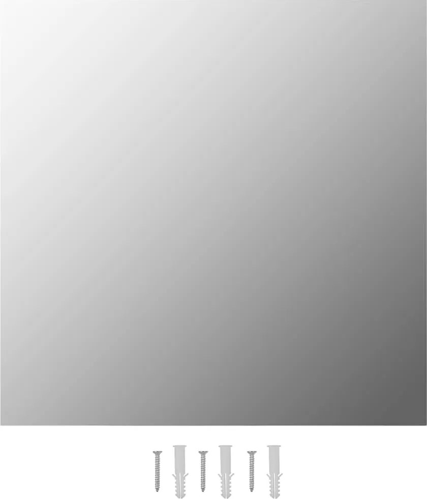 vidaXL Oglindă de perete, 60 x 60 cm, pătrat, sticlă