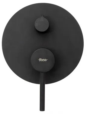 REA-P4100 - Set de duș LUNGO cu baterie încastrată, negru