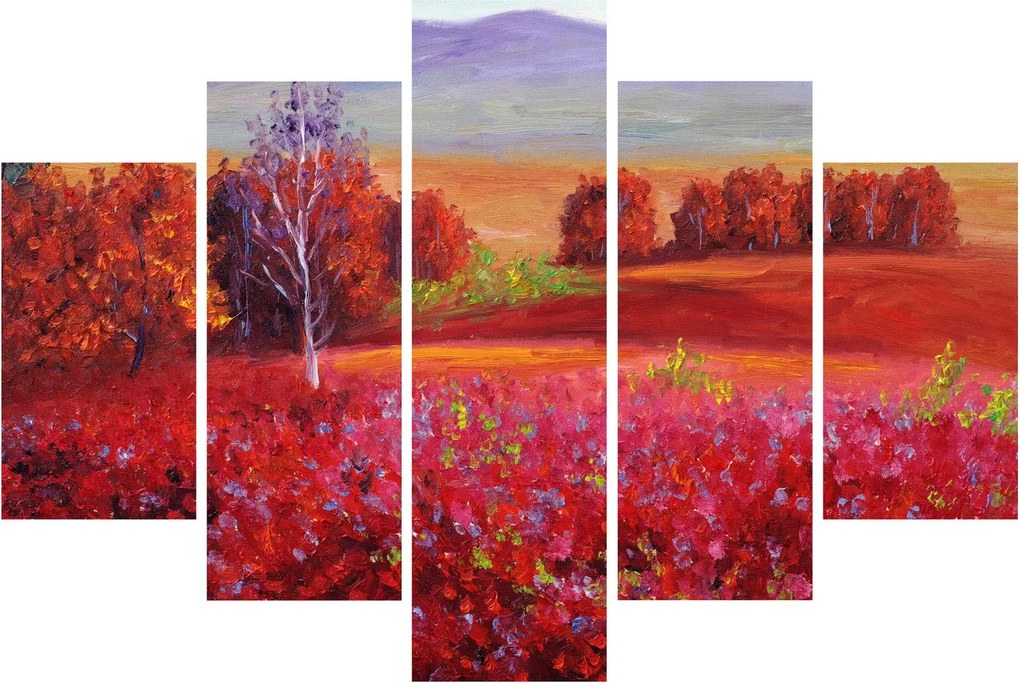 Tablou - Peisaj roșu (150x105 cm)