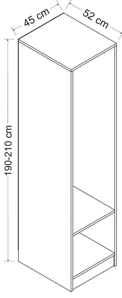 Dulap de haine Bubose 10 (alb) . 1096120
