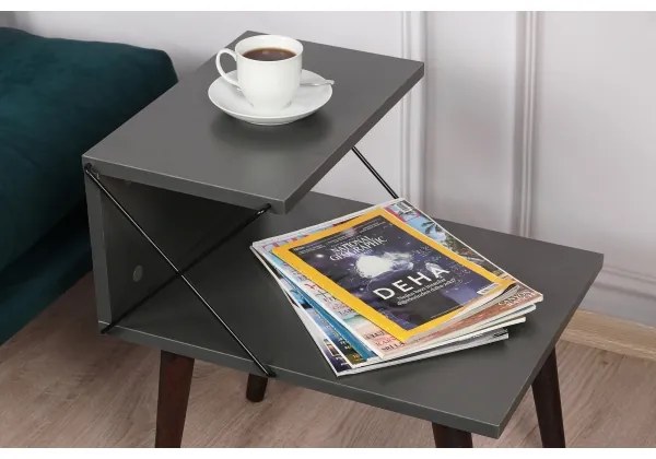 Noptieră CROSS 55x50 cm antracit