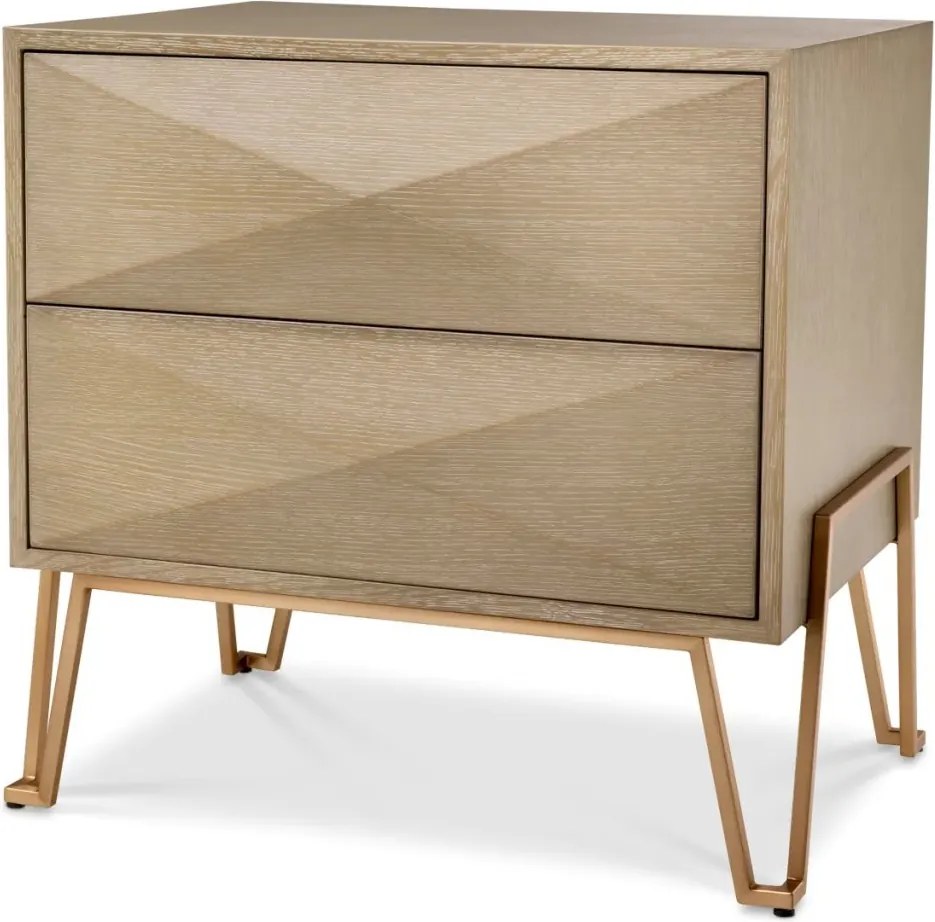 Noptiera design LUX din lemn de mahon Highland 112003 HZ