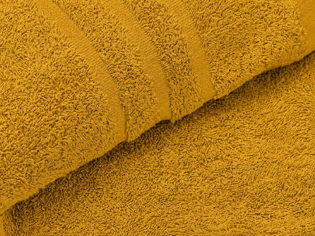 Prosop de baie CLASSIC COLOR 70 x 140 cm mustar, 100% bumbac