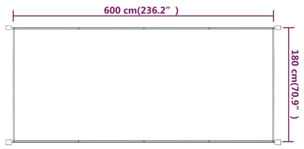Copertina verticala, gri taupe, 180x600 cm, tesatura oxford Gri taupe, 180 x 600 cm