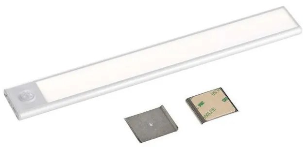 Corp led pentru dulap cu senzor de miscare si acumulator, 2.5 W, lumina neutra(4000K), 260 lm, IP20, argintiu, V-TAC