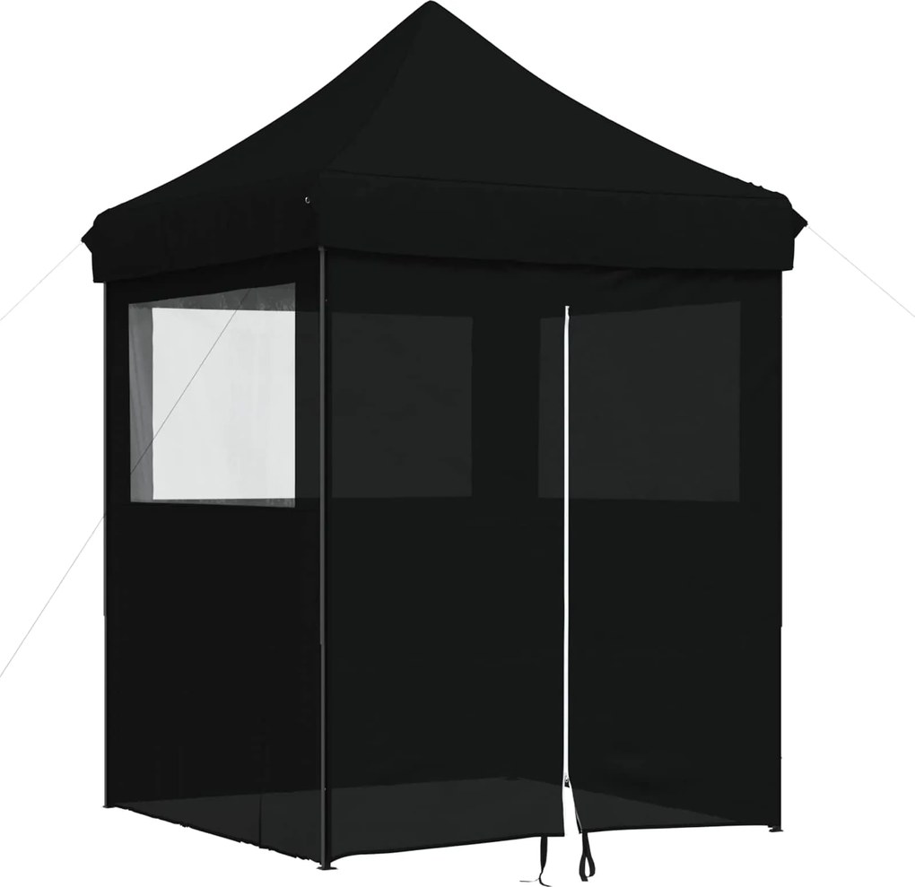 vidaXL Cort pentru Petreceri Negru 200 x 200 x 306 cm Material Oxford