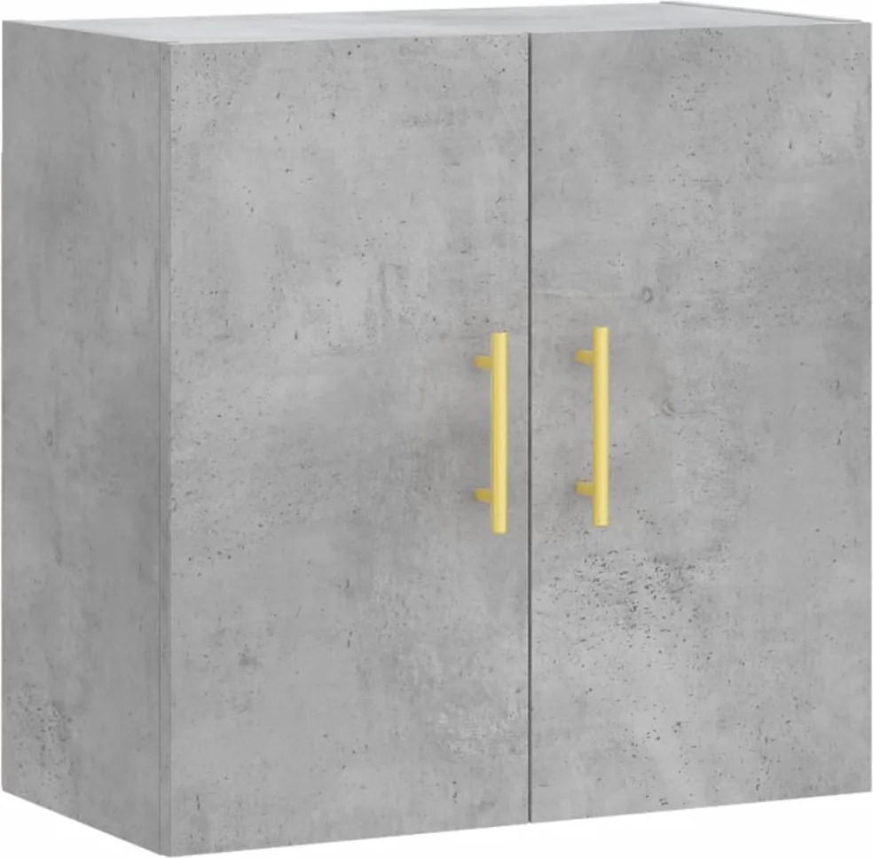 vidaXL Dulap de perete, gri beton, 60x31x60 cm, lemn compozit