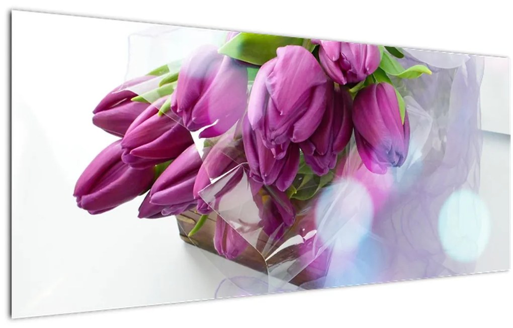 Tablou - buchet de lalele (120x50 cm)