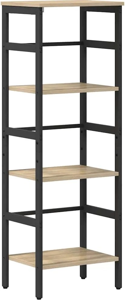 vidaXL Raft pentru cărți Stejar Sonoma 40 x 29,5 x 115 cm