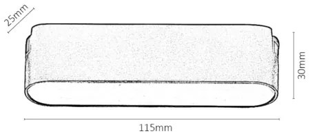 Plafonieră LED dimabilă pentru sistem de șină monofazic Rabalux 70122 LiTrack 6W/24V 11,5 cm