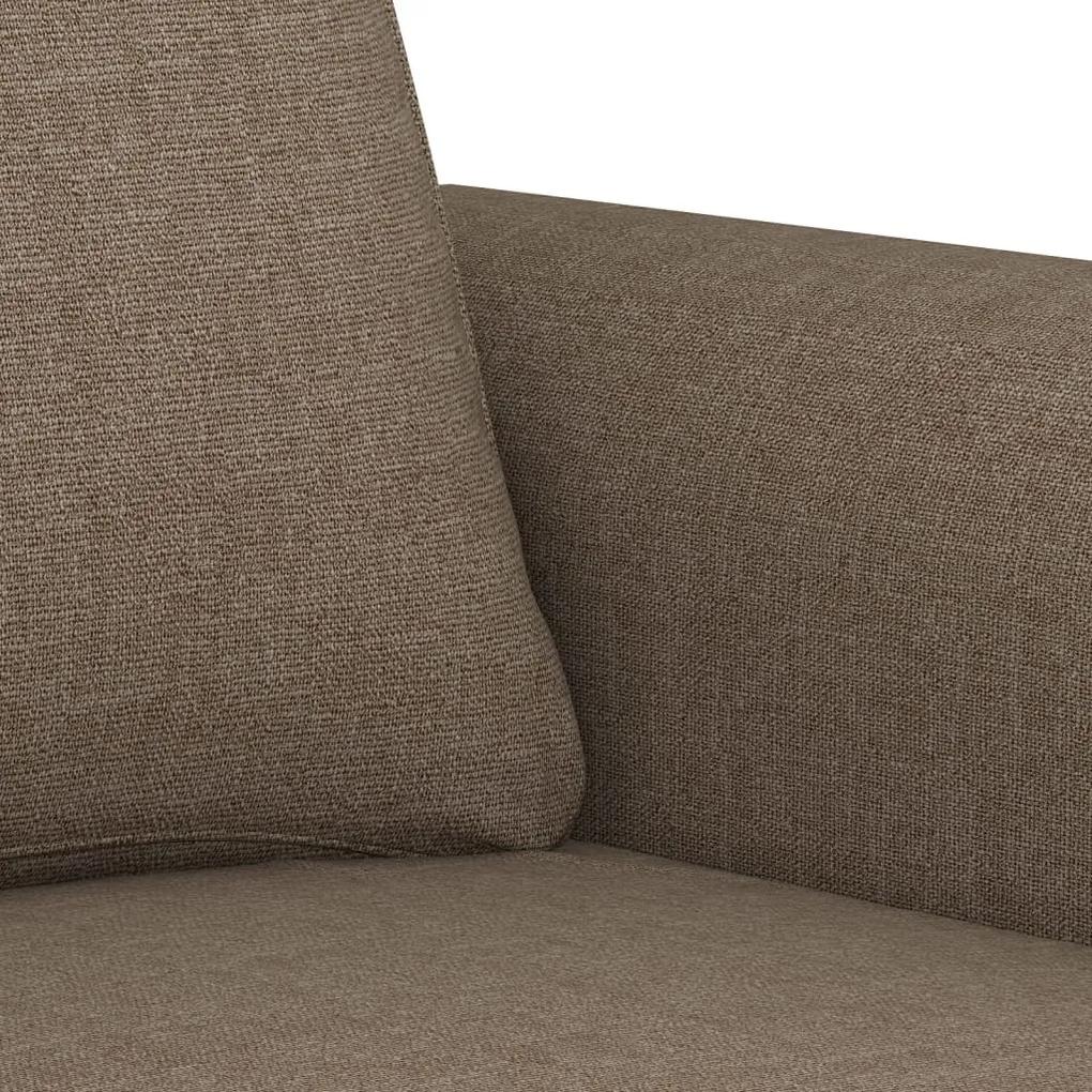 Canapea cu 3 locuri, taupe, 180 cm, material textil Gri taupe, 212 x 77 x 80 cm