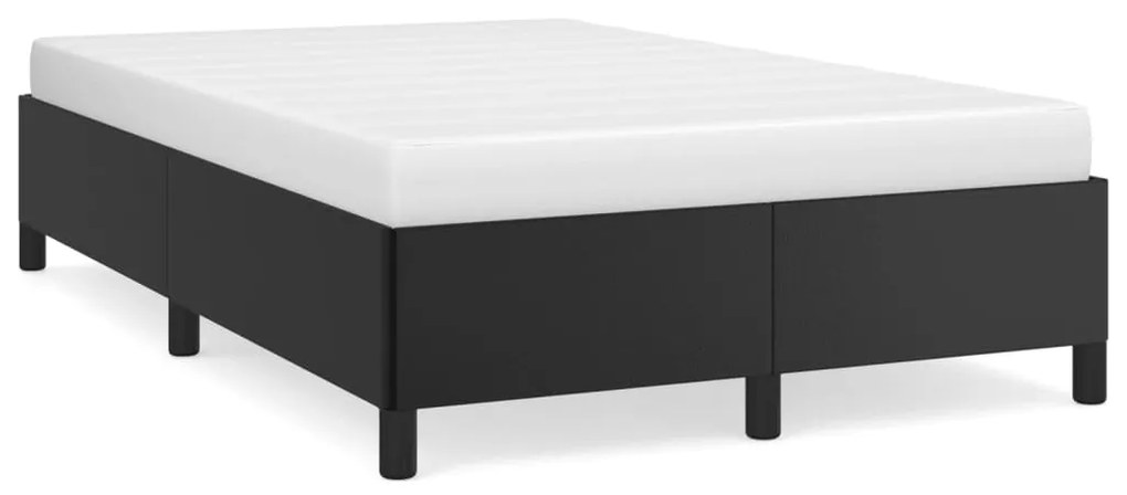 347239 vidaXL Cadru de pat, negru, 120x200 cm, piele ecologică