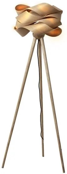 Lampă de podea din lemn, 1xE27/60W/230V, lemn masiv/furnir/frasin