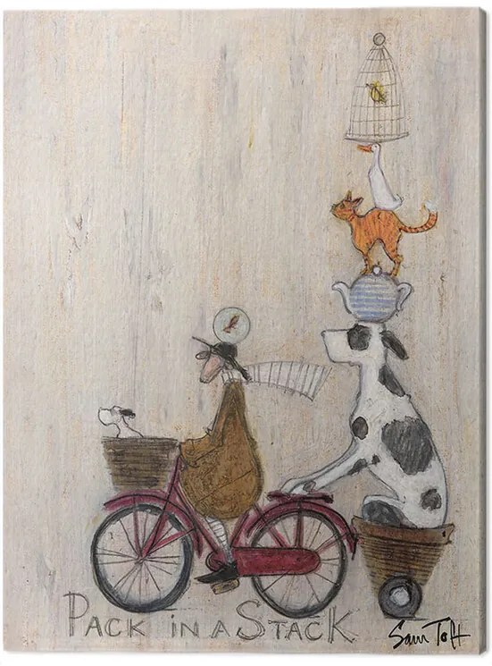 Tablou pe pânză Sam Toft - Pack in a Stack