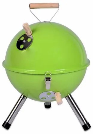 Mini grătar de grădină rotund verde