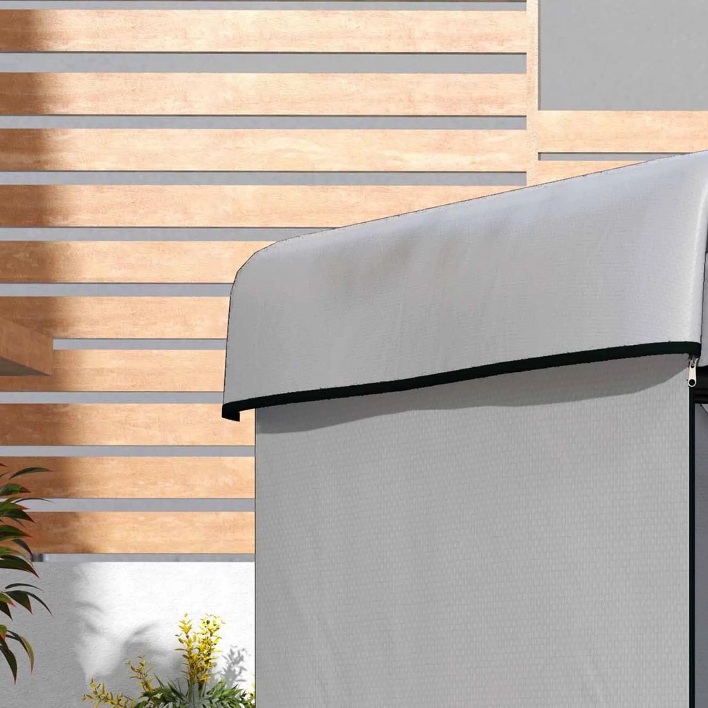 Outsunny Husă pentru mobilier de grădină, husă de protecție pentru mobilier exterior, 215 cm x 155 cm x 150 cm, Gri | Aosom Romania