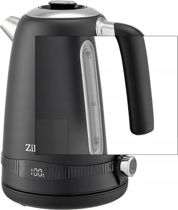 Fierbator electric din Inox Zilan ZLN1001 Negru, digital, 2200 W, 7 niveluri intre 40 - 100 grade celsius