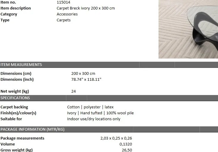 Covor design LUX Breck 200x300cm 115014 HZ