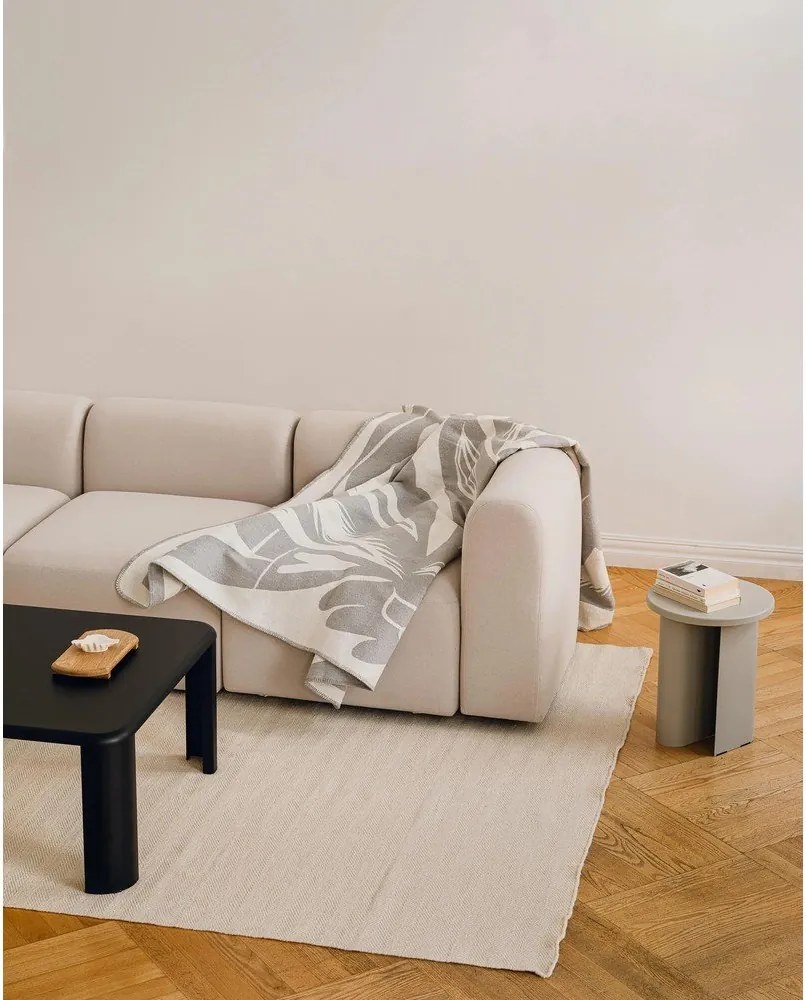 Pătură gri deschis 165x200 cm Lino – noo.ma