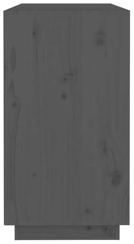 Servanta, gri, 100x40x75 cm, lemn masiv de pin