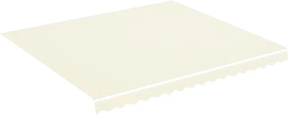 vidaXL Pânză de rezervă copertină, crem, 4x3,5 m