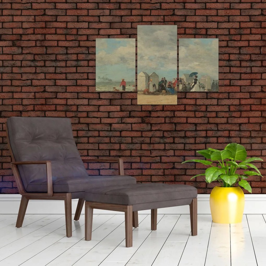 Tablou - Eugène Boudin, Beach Scene, reproducere (90x60 cm)