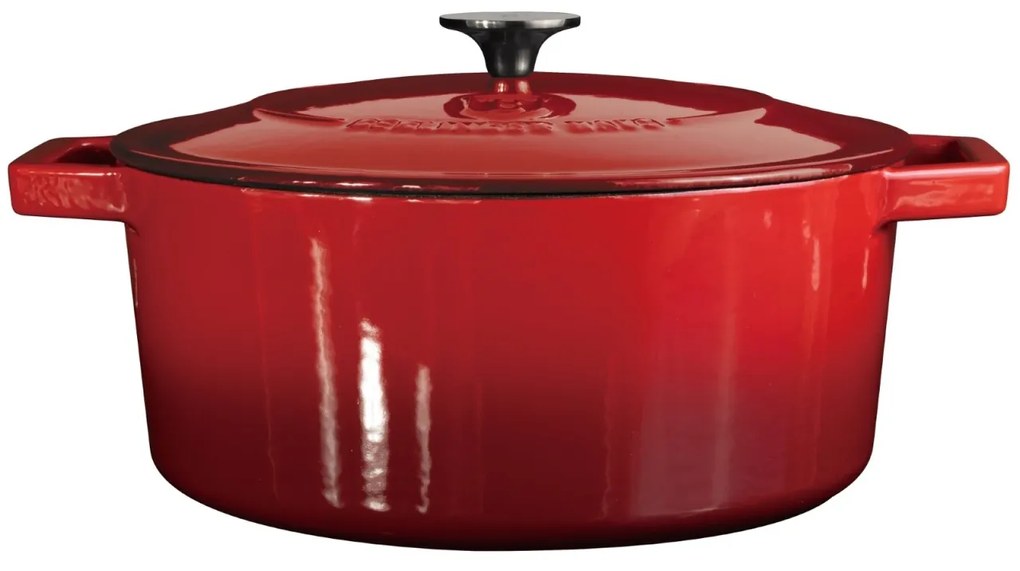 Oala fonta emailata rosie 6,7 L Berlinger Haus BH/8643-NO, compatibila cu plita cu inductie