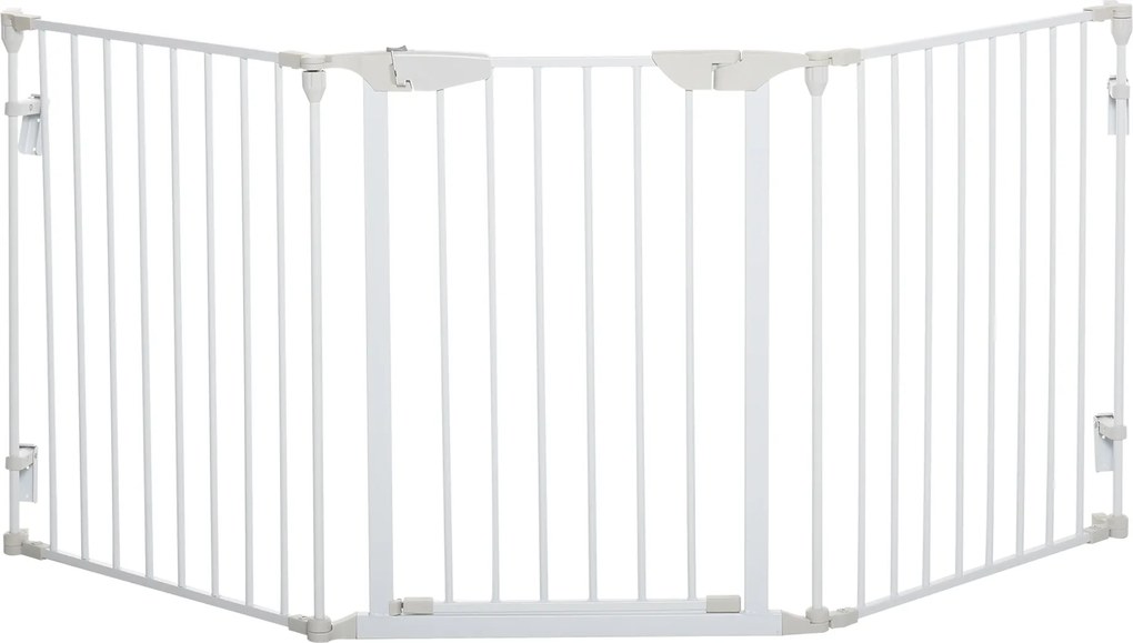 PawHut Gard Pliabil și Modular pentru Câini cu 3 Panouri Alb | Aosom Romania