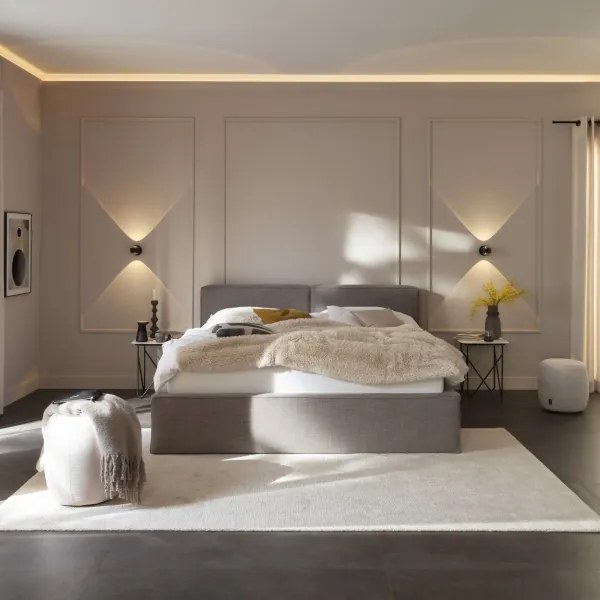 Schöner Wohnen 19331-18 - Aplică LED de perete CHIA 2xLED/2W/230V neagră